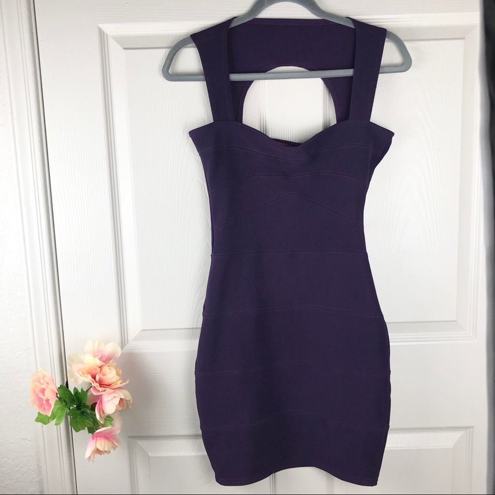 Boohoo Purple Bodycon Dress
